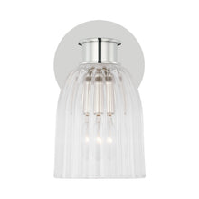 Load image into Gallery viewer, Asalea Bath Vanity Light in Polished Nickel (1-Light).
