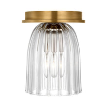 Load image into Gallery viewer, Asalea Flush Mount Ceiling Light in Hand-Rubbed Antique Brass (6.5-Inch).
