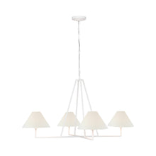 Load image into Gallery viewer, Ashton Chandelier in Plaster White (4-Light).
