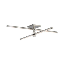 Load image into Gallery viewer, Axis LED Flush Mount Ceiling Light in Polished Nickel.
