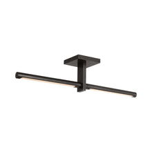 Load image into Gallery viewer, Axis LED Linear Flush Mount Ceiling Light in Bronze.
