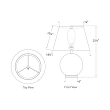 Load image into Gallery viewer, Balos Table Lamp - line drawing.

