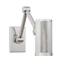 Load image into Gallery viewer, Barrett LED Mini Swing Arm Wall Light in Polished Nickel.
