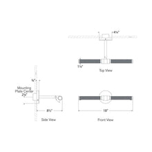 Load image into Gallery viewer, Barrett LED Picture Light - line drawing.
