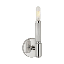 Load image into Gallery viewer, Barrett Wall Light in Polished Nickel (No Shade).
