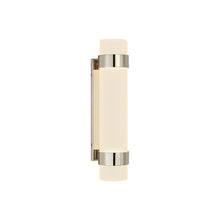 Load image into Gallery viewer, Barton Vertical LED Bath Wall Light in Polished Nickel (Small).
