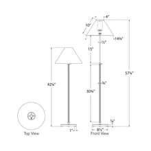 Load image into Gallery viewer, Basden Adjustable Floor Lamp - line drawing.
