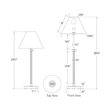 Load image into Gallery viewer, Basden Table Lamp - line drawing.
