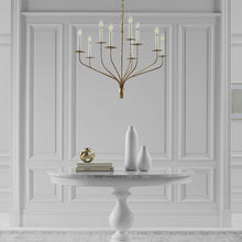 Load image into Gallery viewer, Belfair LED Chandelier in livng room.
