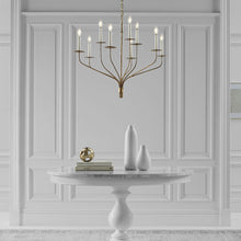 Load image into Gallery viewer, Belfair LED Chandelier in livng room.
