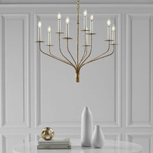 Load image into Gallery viewer, Belfair LED Chandelier in livng room.
