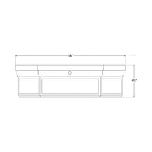 Load image into Gallery viewer, Berling Flush Mount Ceiling Light - line drawing.
