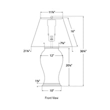 Load image into Gallery viewer, Blythe Table Lamp - line drawing.
