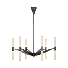 Load image into Gallery viewer, Brenta LED Chandelier in Bronze/White Glass(Extra Large).
