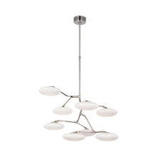 Load image into Gallery viewer, Brindille LED Chandelier in Polished Nickel.
