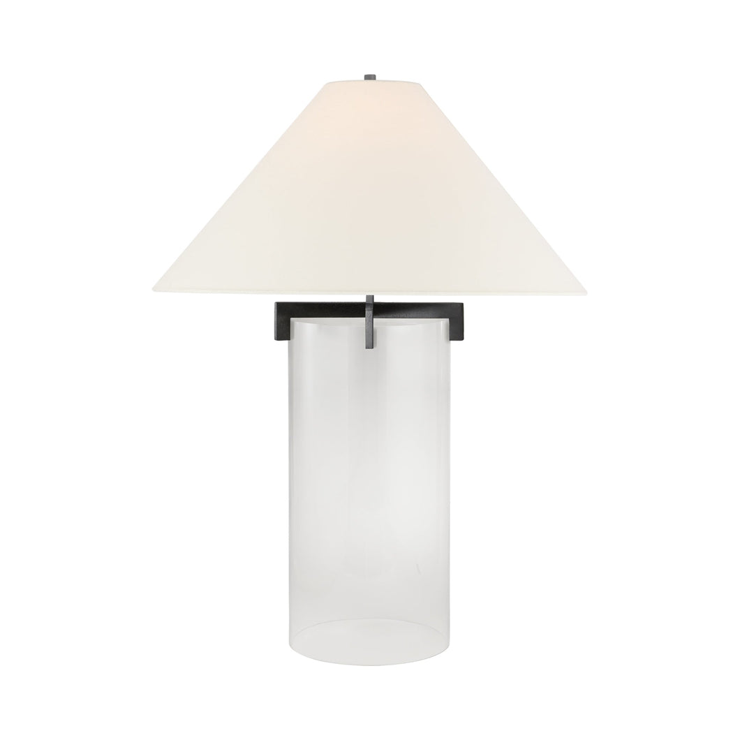 Brooks Table Lamp in Aged Iron.