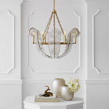 Load image into Gallery viewer, Calais Chandelier in living room.
