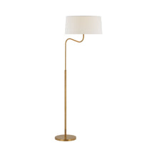 Load image into Gallery viewer, Canto Floor Lamp in Hand-Rubbed Antique Brass.
