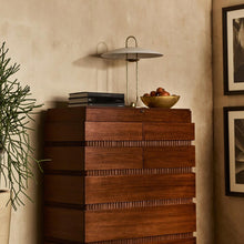 Load image into Gallery viewer, Cara LED Table Lamp in living room.
