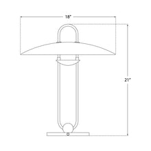 Load image into Gallery viewer, Cara LED Table Lamp - line drawing.
