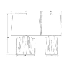Load image into Gallery viewer, Carmel Table Lamp - line drawing.
