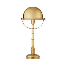 Load image into Gallery viewer, Carthage Table Lamp in Natural Brass (12.25-Inch).

