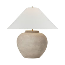 Load image into Gallery viewer, Casey Table Lamp in Silt Grey Ceramic.
