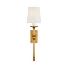 Load image into Gallery viewer, Classic Tail Wall Light in Antique-Burnished Brass (Rectangle).
