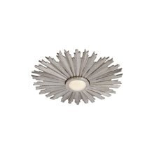 Load image into Gallery viewer, Claymore LED Flush Mount Ceiling Light in Burnished Silver Leaf(Small).

