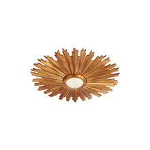 Load image into Gallery viewer, Claymore LED Flush Mount Ceiling Light in Gilded Iron(Small).
