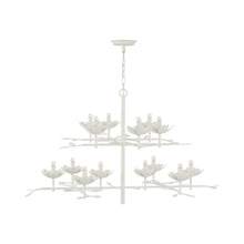 Load image into Gallery viewer, Clementine Chandelier in Plaster White (2-Tier).
