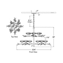 Load image into Gallery viewer, Clementine Chandelier - line drawing.
