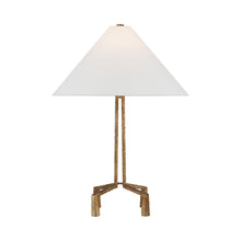 Load image into Gallery viewer, Clifford Table Lamp in Gilded Iron.
