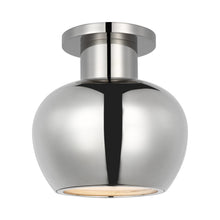 Load image into Gallery viewer, Comtesse LED Flush Mount Ceiling Light in Polished Nickel.
