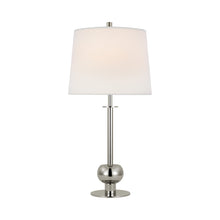 Load image into Gallery viewer, Comtesse Table Lamp in Polished Nickel.
