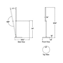 Load image into Gallery viewer, Cona LED Table Lamp - line drawing.
