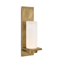 Load image into Gallery viewer, Cornado LED Bath Wall Light in Museum Brass (18-Inch).
