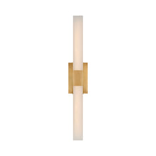 Load image into Gallery viewer, Covet LED Bath Wall Light in Antique-Burnished Brass.
