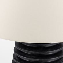Load image into Gallery viewer, Crenelle Table Lamp in Detail.
