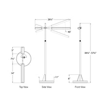 Load image into Gallery viewer, Daley LED Floor Lamp - line drawing.

