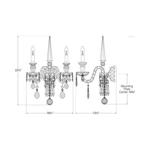 Load image into Gallery viewer, Daniela Wall Light - line drawing.
