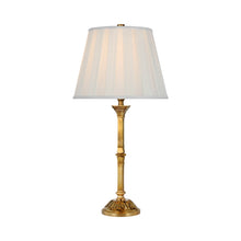 Load image into Gallery viewer, Doris Table Lamp in Natural Brass.
