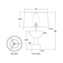 Load image into Gallery viewer, Eadan Table Lamp - line drawing.
