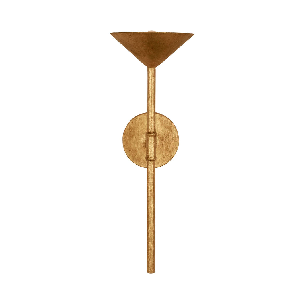 Eleanor Wall Light in Antique Gold Leaf.