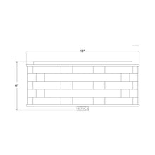 Load image into Gallery viewer, Ella Flush Mount Ceiling Light - line drawing.
