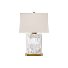 Load image into Gallery viewer, Ellis Table Lamp in Natural Brass (22.5-Inch).
