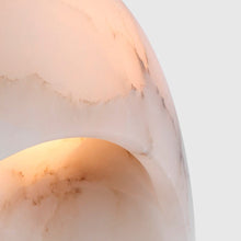 Load image into Gallery viewer, Esculpa Rounded LED Wall Light in Detail.
