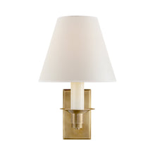 Load image into Gallery viewer, Evans Wall Light in Natural Brass (1-Light/Rectangle).
