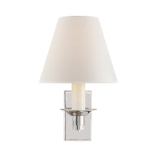 Load image into Gallery viewer, Evans Wall Light in Polished Nickel (1-Light/Rectangle).
