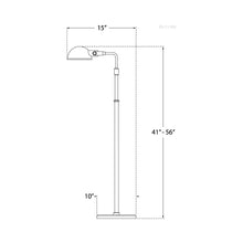 Load image into Gallery viewer, Fairfield Floor Lamp - line drawing.
